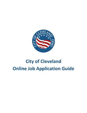City of Cleveland Online Job Application Guide.